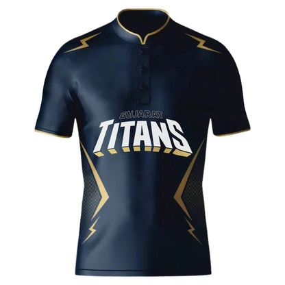 Gujrat Titans IPL Replica Cricket Jersey  (GT  With Name Personalization)