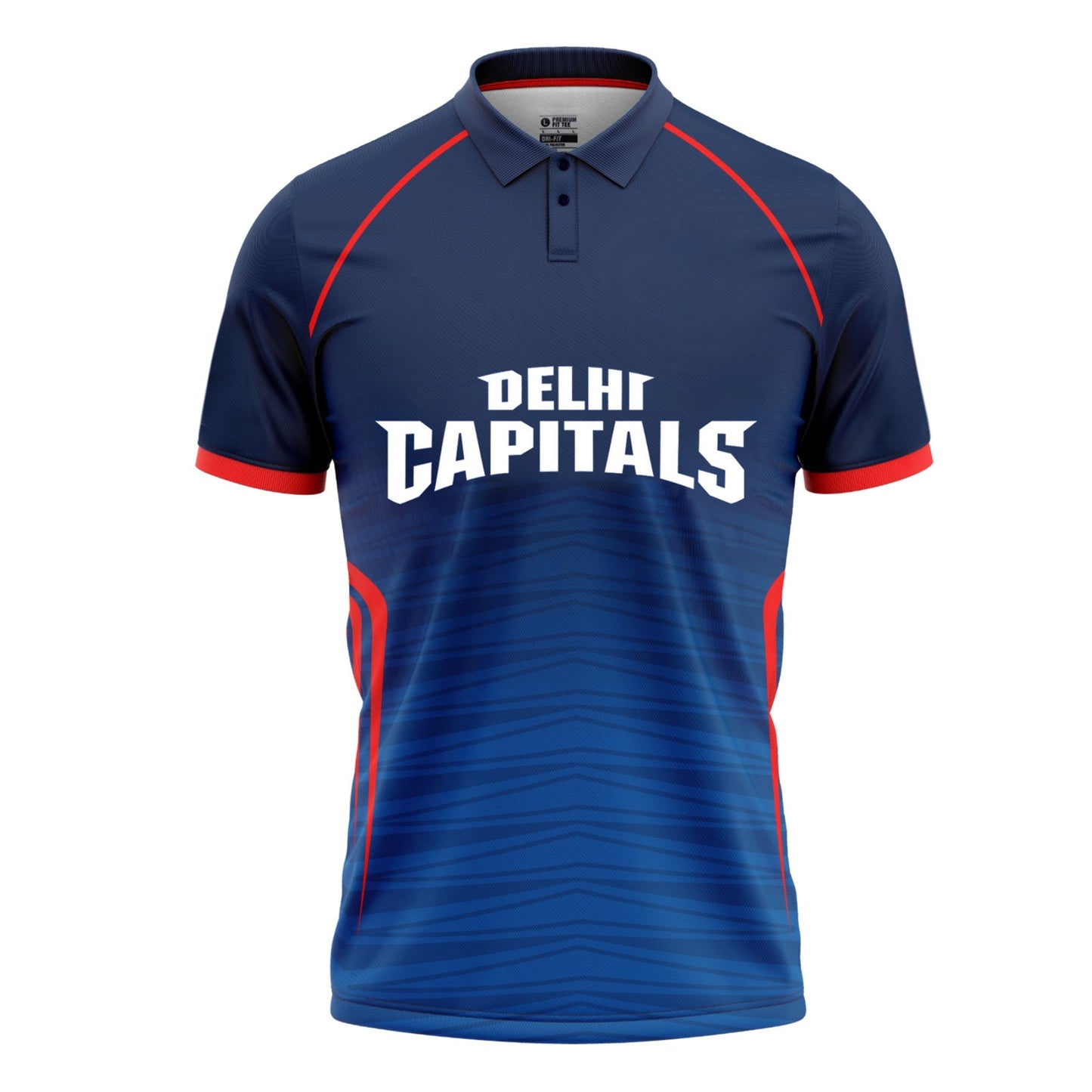 Delhi Capitals New IPL Replica Jersey  (DC  With Name Personalization)