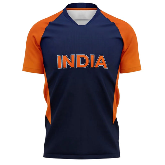 India ICC T20 World Cup Training Half Sleeves Cricket Fan Jersey