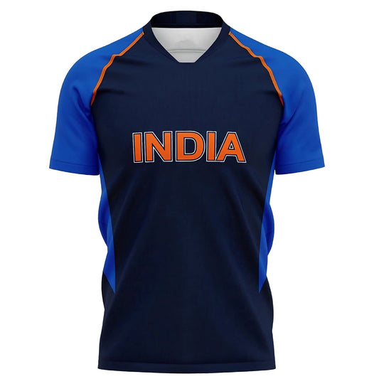 India ICC T20 World Cup Training Half Sleeves Cricket Fan Jersey