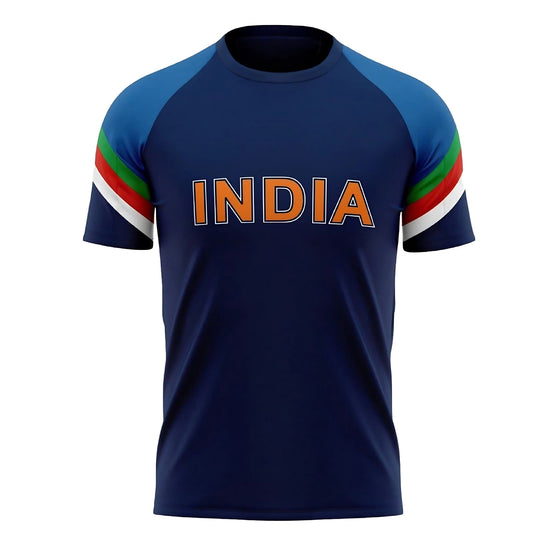 India ICC T20 World Cup Training Half Sleeves Cricket Fan Jersey