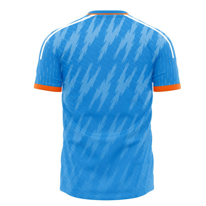 India Blue ODI World Cup 2023 Half Sleeves Cricket Fan Jersey