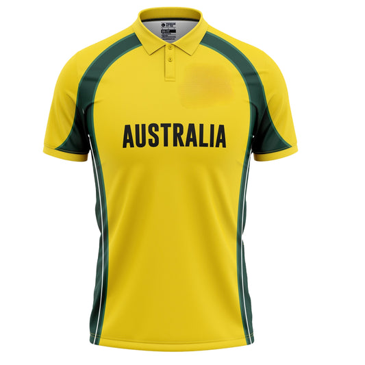 Australia T20 World Cup 2017 Half Sleeves Cricket Fan Jersey