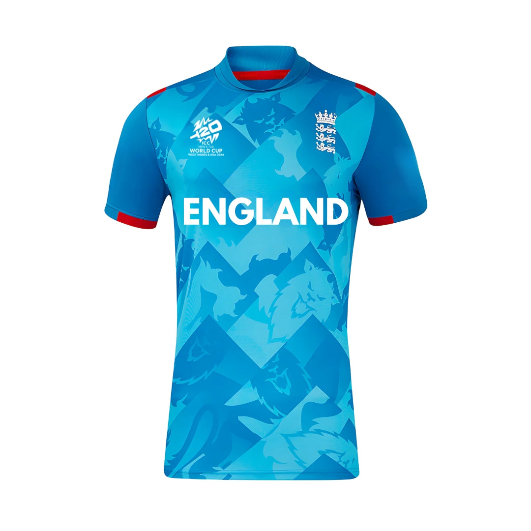 England Blue 24/25 ODI Half Sleeves Cricket Fan Jersey