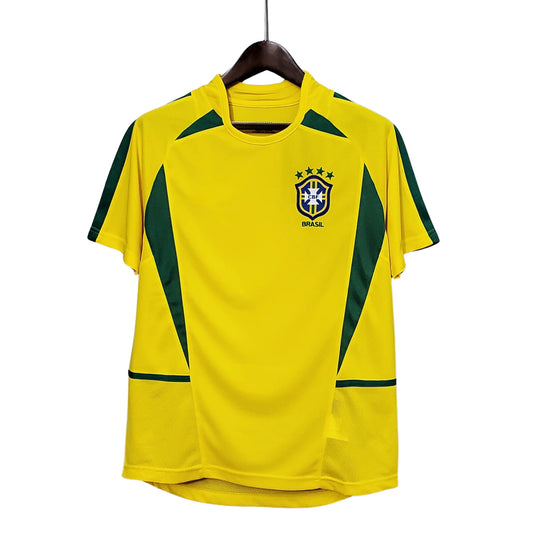 Brazil 2002 Home Retro Football Jersey