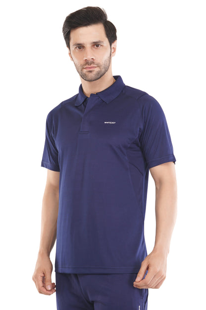 Omega Dri-FIT Navy Blue Polo T-Shirt