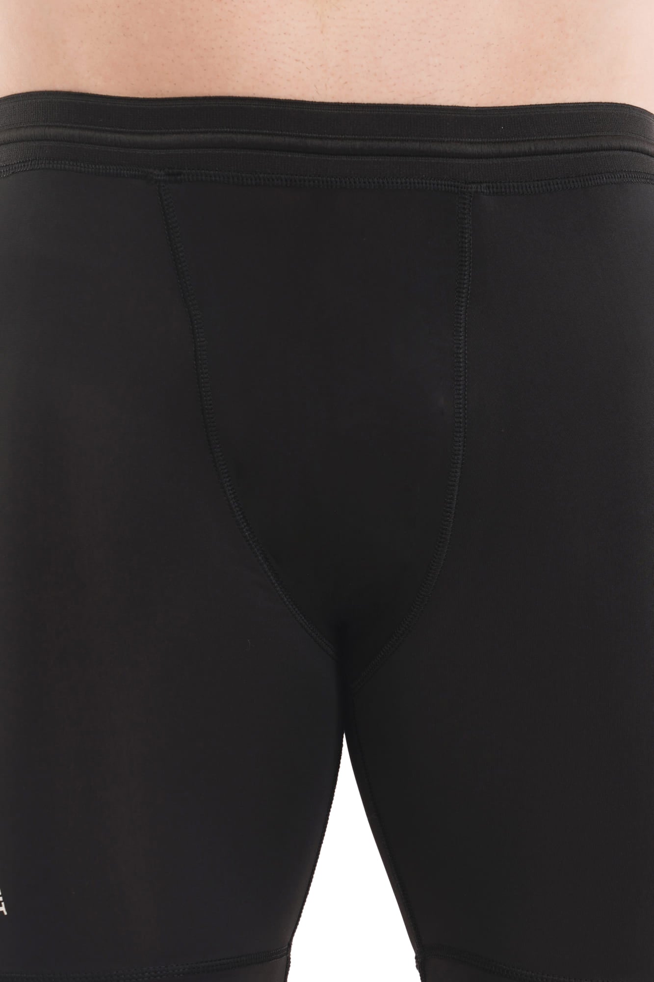 Sigma Black Quick Dry Compression Shorts with Mobile Pocket