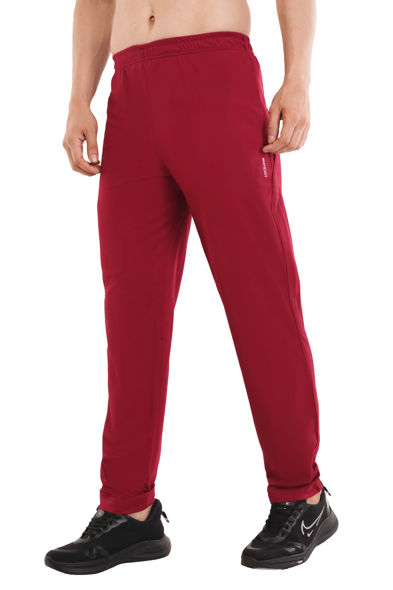 Omega Maroon Trouser Track Pants