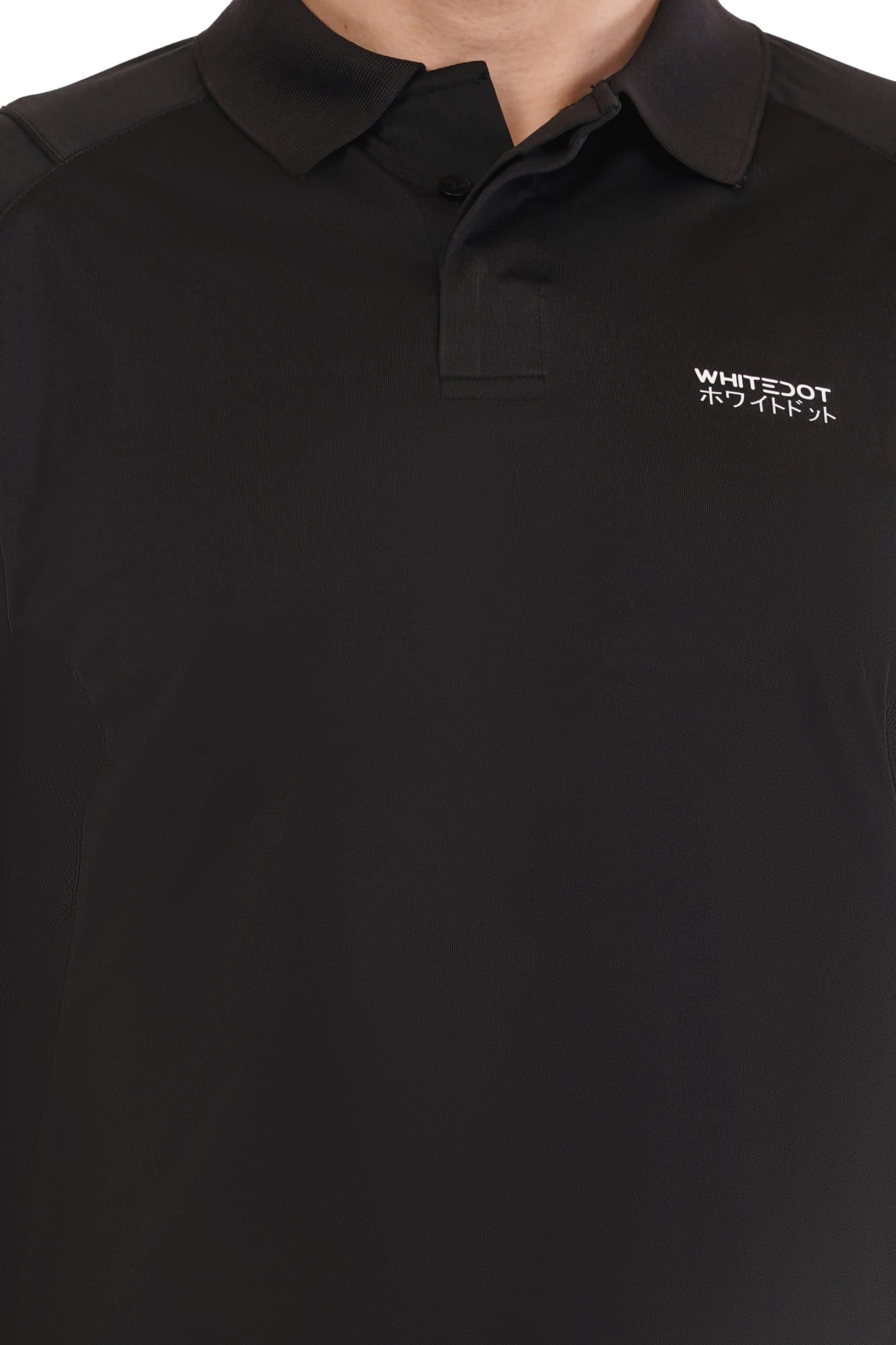 Omega Dri-FIT Black Polo T-Shirt