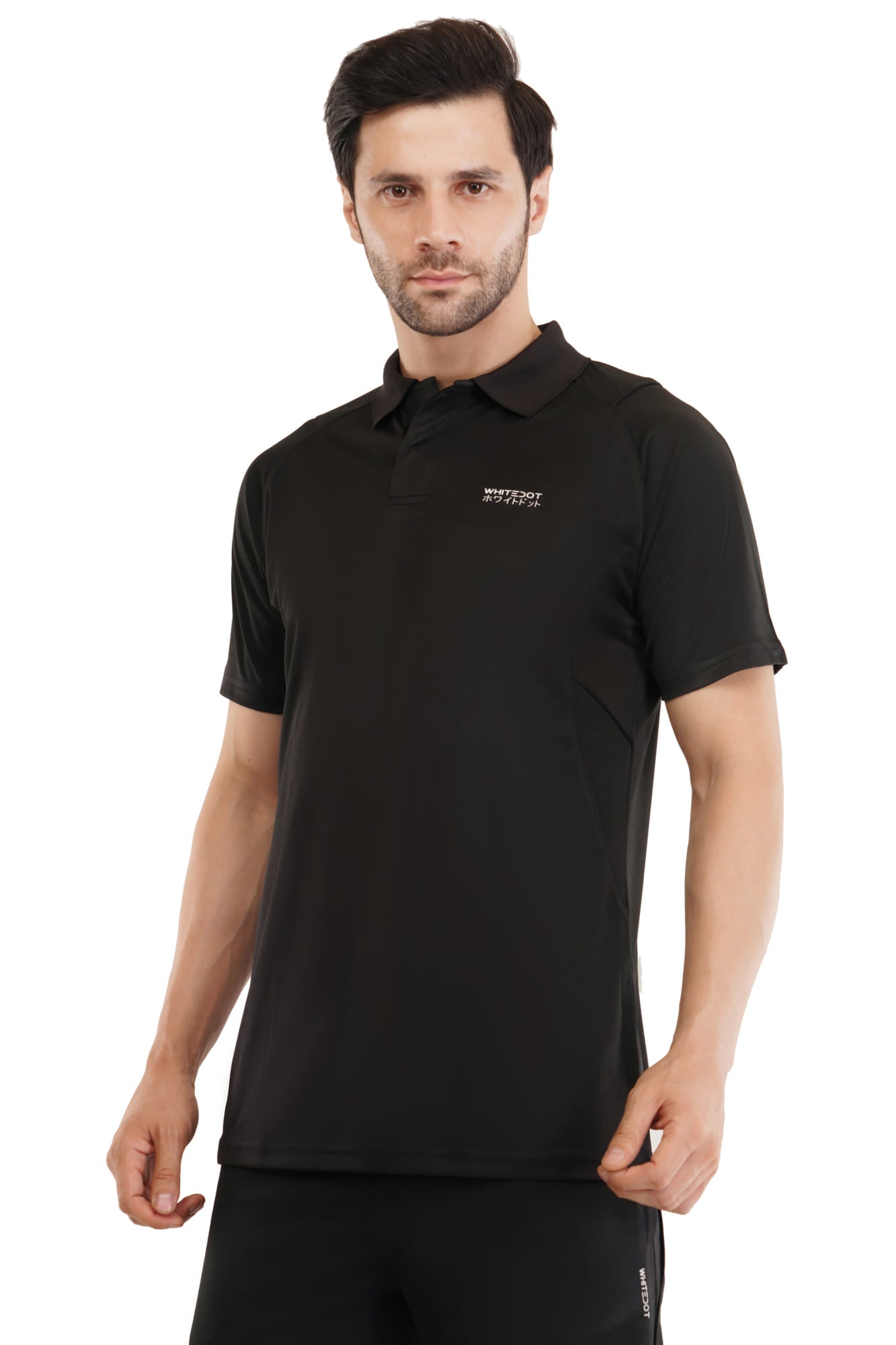 Omega Dri-FIT Black Polo T-Shirt