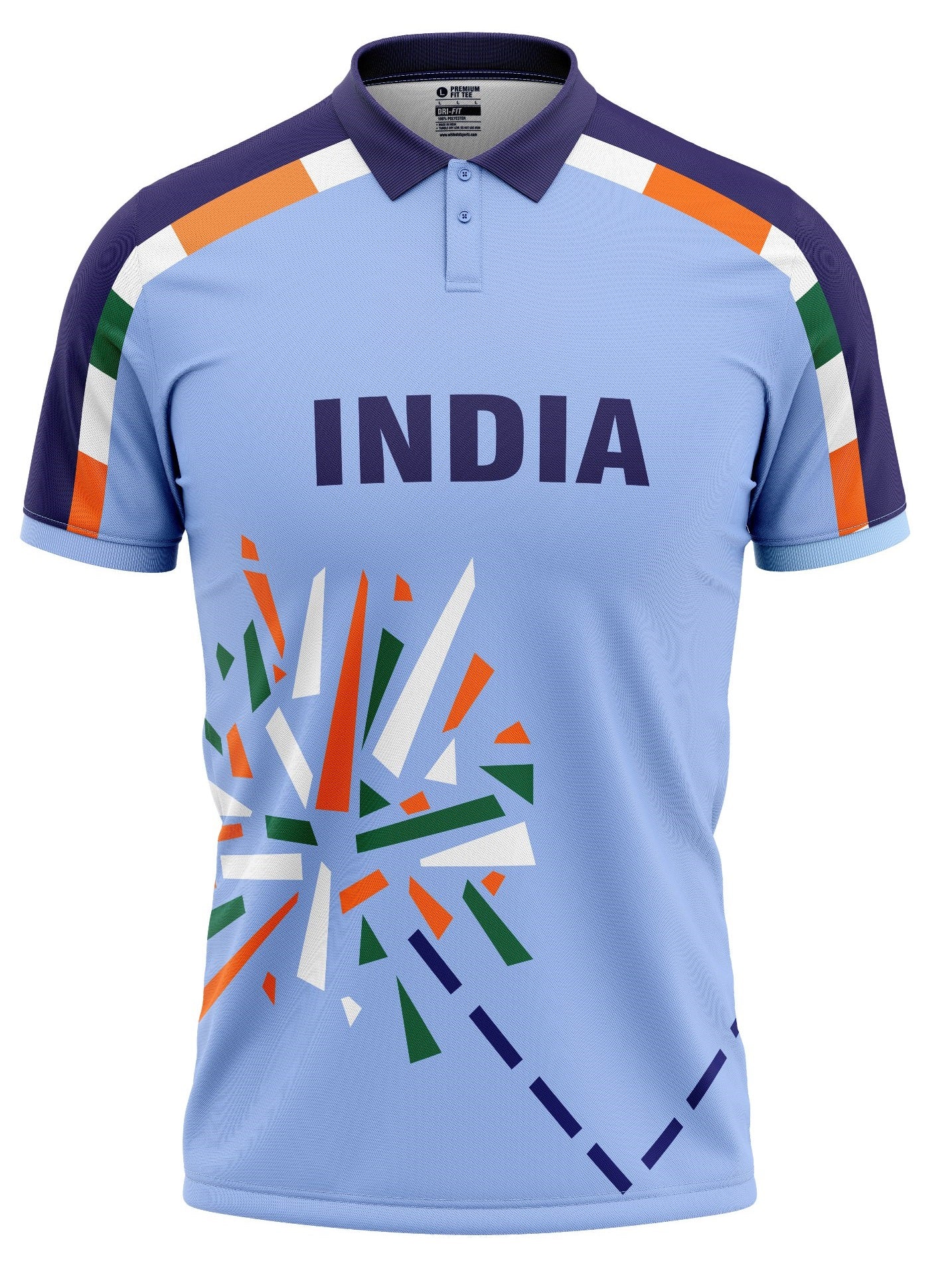 India Blue ICC World Cup 1996 Half Sleeves Cricket Fan Jersey