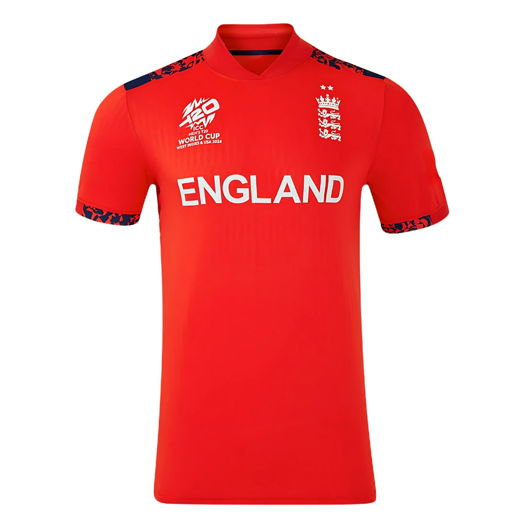 England Red 24/25 ODI Half Sleeves Cricket Fan Jersey