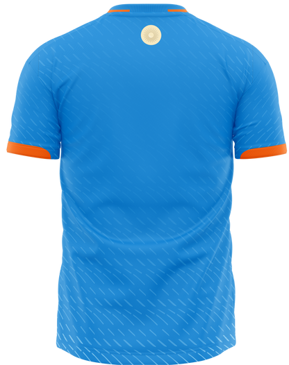 India Blue T20 World Cup 2024 Half Sleeves Cricket Fan Jersey