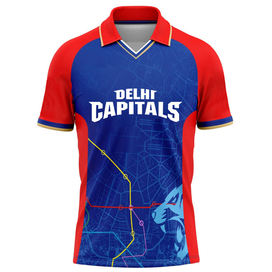 Delhi Capitals New IPL Replica Jersey (DC With Name Personalization)