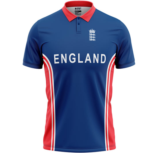 England Blue ODI World Cup 2003 Half Sleeves Cricket Fan Jersey