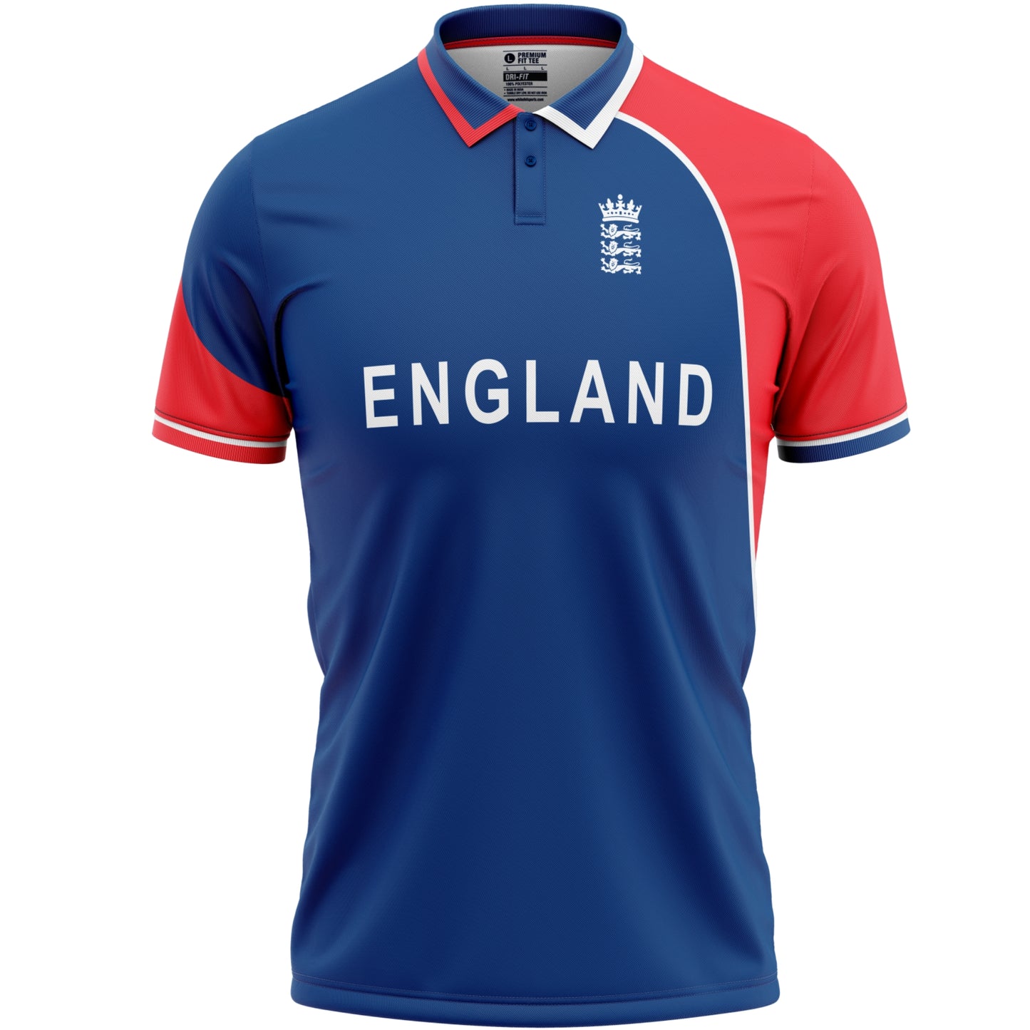 England Blue ODI World Cup 2007 Half Sleeves Cricket Fan Jersey