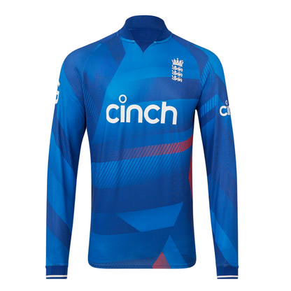 England Blue ODI World Cup 2023 Full Sleeves Cricket Fan Jersey