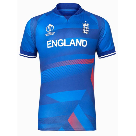 England Blue ODI World Cup 2023 Half Sleeves Cricket Fan Jersey