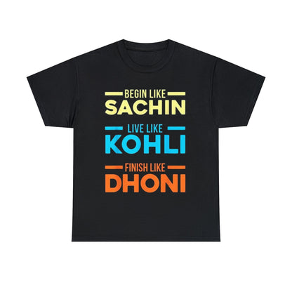 MS Dohni Virat Kohli Sachin Tendulkar Indian Cricket T-Shirt l Cricket Fan l Team India l Cricket fan l Cricket lover l Unisex Jersey