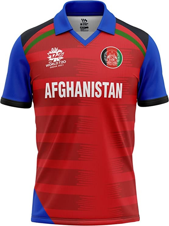 Afghanistan 2022 T20 World Cup Half Sleeves Cricket Fan Jersey