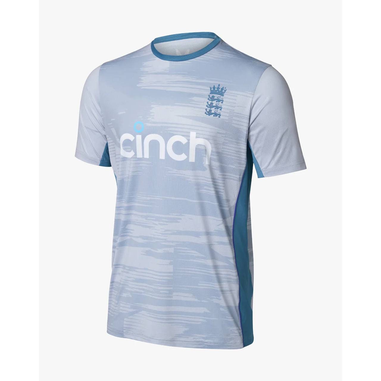 England Grey Training Half Sleeves Cricket Fan Jersey