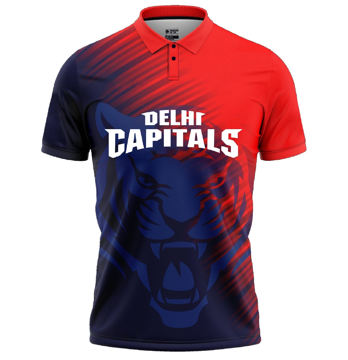 Delhi Capitals New IPL Replica Jersey  (DC  With Name Personalization)