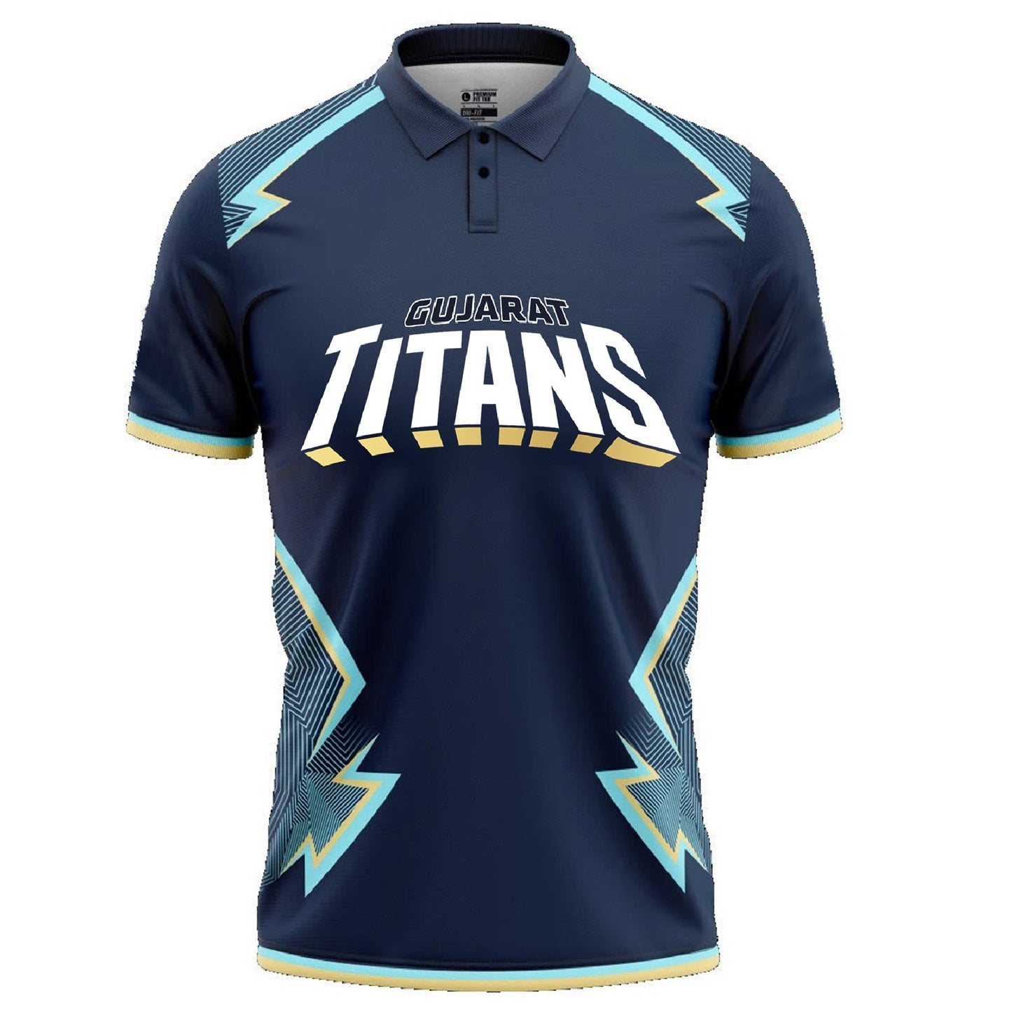 Gujrat Titans IPL Replica Cricket Jersey  (GT With Name Personalization)