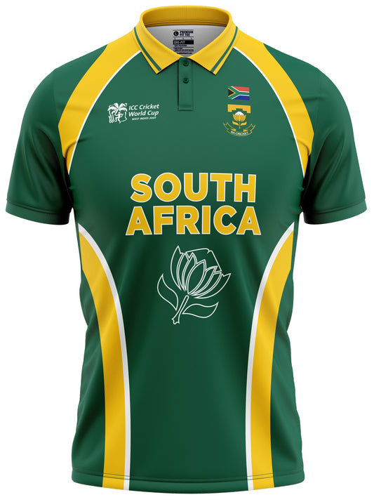 South Africa 2007 ICC World Cup Half Sleeves Cricket Fan Jersey