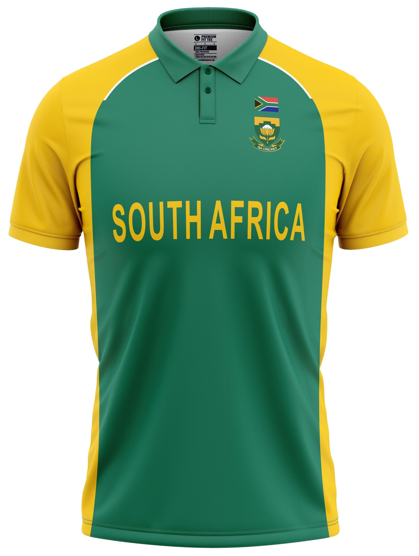 South Africa 2011 ICC World Cup Half Sleeves Cricket Fan Jersey