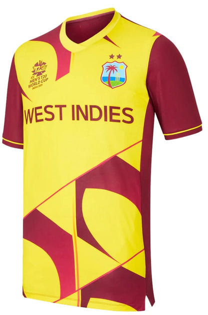 West Indies T20 World Cup 2021 Half Sleeves Cricket Fan Jersey