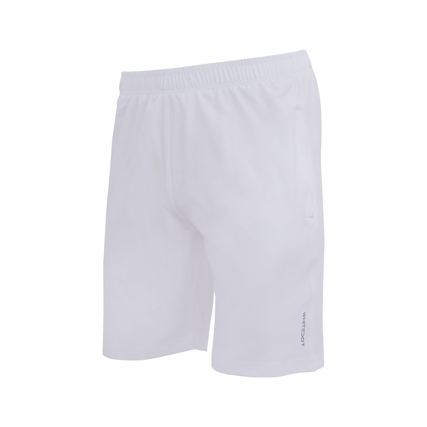 White Training Shorts - Zipper Pockets