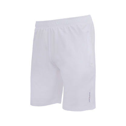 White Training Shorts - Zipper Pockets