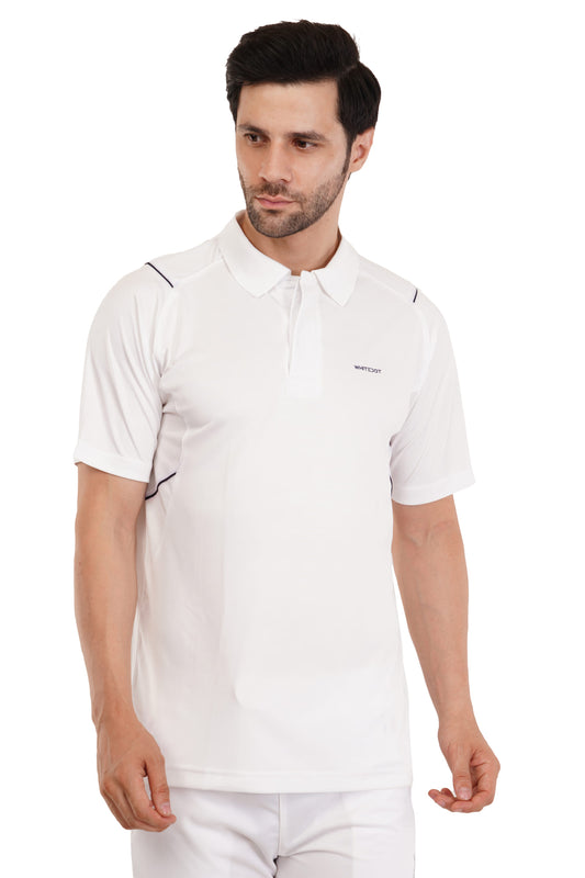 Omega Dri-FIT White Polo T-Shirt