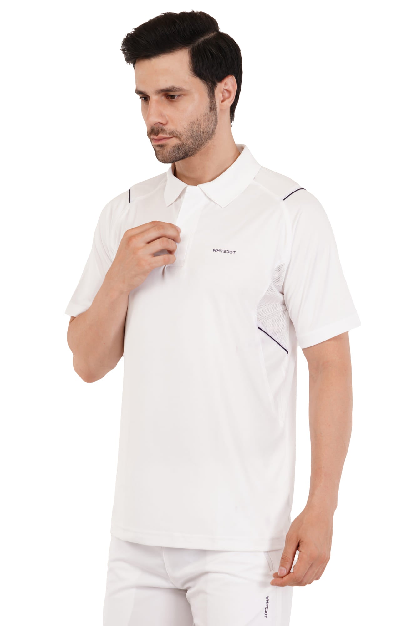 Omega Dri-FIT White Polo T-Shirt