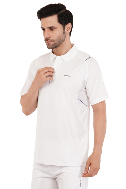 Omega Dri-FIT White Polo T-Shirt