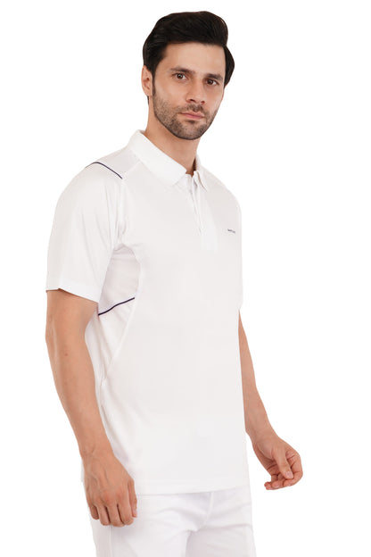 Omega Dri-FIT White Polo T-Shirt