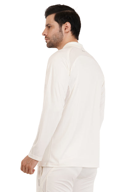 Hexa Dri-FIT Full Sleeves Polo T-Shirt - Off-White