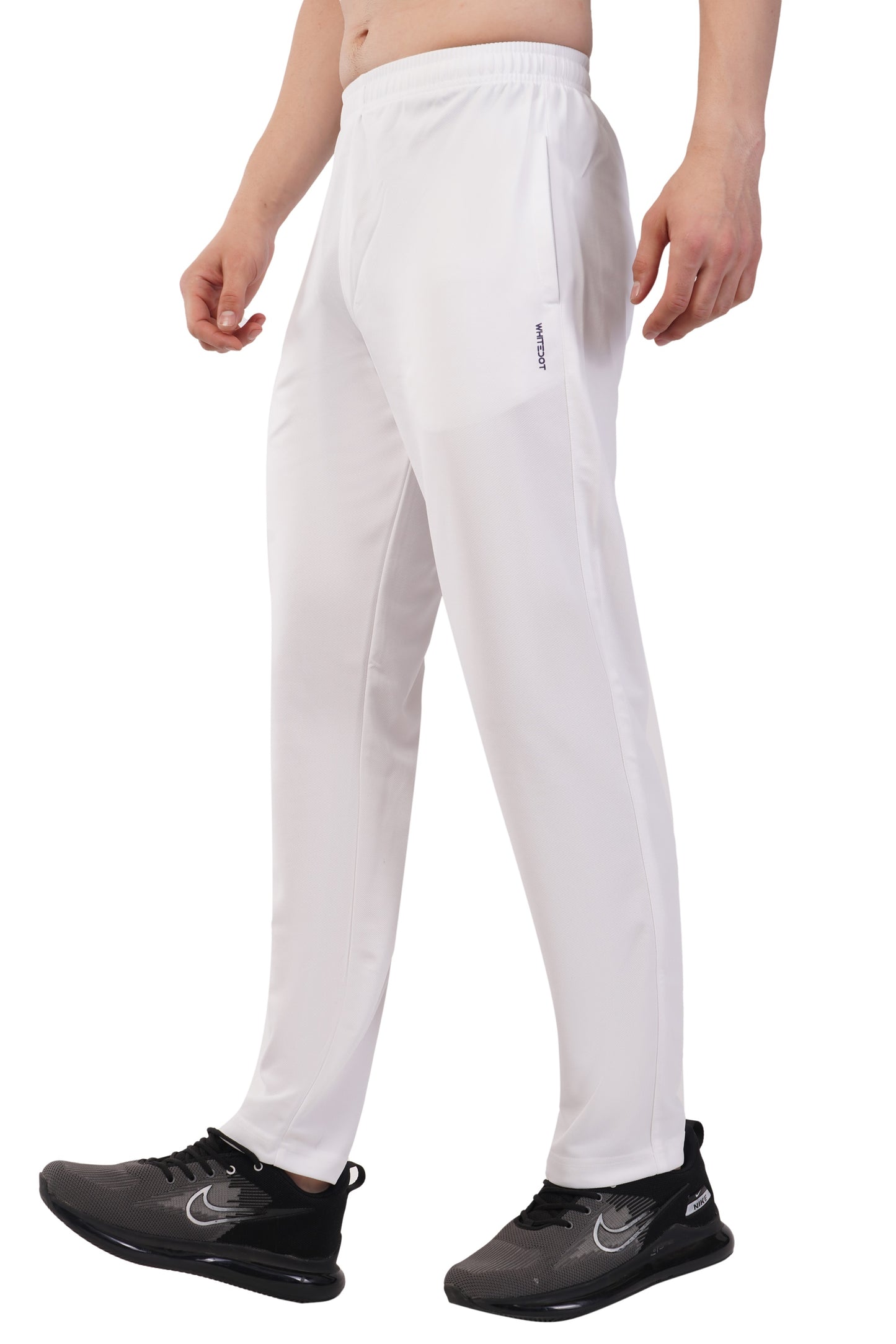 Novelty White Trouser Track Pants